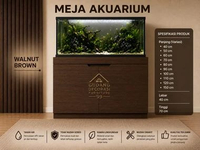 MEJA AKUARIUM / AQUASPACE / MEJA SERBAGUNA Panjang 60cm HITAM