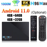 Android 11 TV BOX H96 Max 3566 High-end Chipset Rk3566 8K Ultra HD Google Voice Play IPTV BT Gyros Remote OTT Media Player New