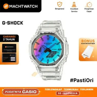 Jam Tangan Pria Casio G-Shock GA-2100SRS-7ADR CasiOak Iridescent Color Series Digital Analog Dial Re