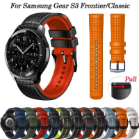 22mm Smartwatch Strap For Samsung Galaxy Watch 3 45 46mm/Gear S3 Frontier/Classic Silicone Band Huawei Watch GT2/3 46mm Bracelet