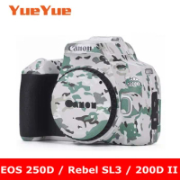 For Canon EOS 250D / Rebel SL3 / 200D II Anti-Scratch Camera Sticker Coat Wrap Protective Film Body Protector Skin Cover