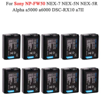 2000mah NP-FW50 NP FW50 Battery AKKU For Sony NEX-3N NEX-5 NEX-5N NEX-5R Alpha a5000 a6500 DSC-RX10 Alpha a7S a7II Alpha 7R