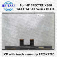 13.5" LCD Touch Screen Assembly for HP SPECTRE X360 14-EF 14T-EF AM-OLED Display Panel ATNA35VJ07 14-ef2000la ef2001TU EF2023DX