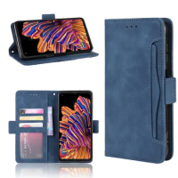 For Samsung Galaxy Xcover Pro G715F Multi-card slot Leather Book Flip Design Wallet Case Soft Cover For Galaxy Xcover Pro