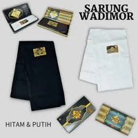 Sarung Wadimor putih polos Citra dan hitam polos Nanggroe harga murah bagus ukuran dewasa Hitam