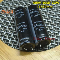 5pcs/10pcs 500V 100uF Rubycon CXW 500V100UF 16x50mm Electrolytic capacitor 100uF 500V High frequency long life Short foot New