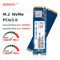 XISHUO SSD M2 NVME 128GB 256GB 512GB 1TB SSD M.2 2280 SSD 2T PCIe 3.0 Internal Solid State Drive For Laptop Desktop Game Console