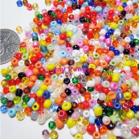 Free Shipping 450 Gram Glass Seed Beads 2mm Mixed Color Jewelry Making,Cheap Glass Seed Beads