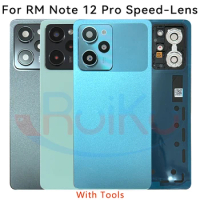 6.67" For RM Note 12 Pro Speed Back Battery Cover Housing With Lens New For Note 12 pro Speed 22101320C