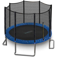 Full Size Backyard Trampoline With Safety Net - Enclosed Trampoline for Teen Adult Trampolin to Exercise Large Trampolines Jump