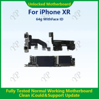 For iPhone XR 64g/128g With Face ID Original Motherboard Clean iCloud Fully Test Mainboard Compatible With iPhone Free Shipping