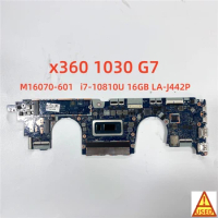 Laptop Motherboard M16070-601 LA-J442P FOR HP x360 1030 G7 WITH i7-10810U 16GB RAM Fully Tested and Works Perfectly