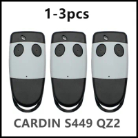 1-3pcs CARDIN Remote Control Transmitter Gate Opener S449 QZ1 QZ2 QZ3 QZ4 433.92MHz Rolling Code Garage Door keychain Control