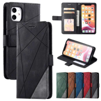 Leather Wallet Case for iPhone 15 14 13 12 Pro Max Mini 11 XS XR X SE 2020 8 7 6 6s Plus Luxury Flip Cover Coque Card Slot