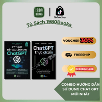 Combo 2 cuốn: ChatGPT thực chiến + Kỹ thuật đặt câu lệnh cho ChatGPT - 1980books