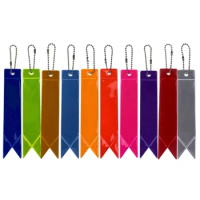Colorful Pendant Keychain Reflector Used for Bags Strollers Wheelchair Clothing