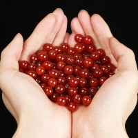 黑紅瑪瑙珠子散珠diy手工材料編織手串配珠水晶手鏈串珠項鏈配件