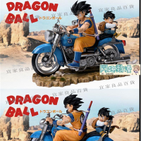 【宜家良品百貨】港版 七龍珠系列GK 機車父子 悟空悟飯 摩托車手辦周邊模型雕像擺件