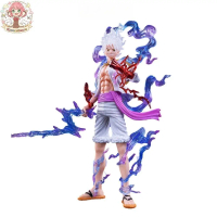 Mô hình Luffy One Piece gear 5 nika màu trắng có vũ khí cầm tay cao 28cm  hiệu ứng đặc biệt Shop Gee