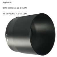 ET-74B Reversible Lens Hood for Canon RF 100-400mm F5.6-8 &amp; EF 70-300mm f/4-5.6 Lens for Canon R RP Ra R5 R6 R3 Dropship