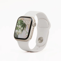 【General】Apple Watch 錶帶 SE2 / SE 簡約舒適防水矽膠壓扣運動錶帶(北歐白)