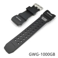 Strap For Casio G-shock Gwg-1000gb Black Silicone Watch Band Men Sport Waterproof Wrist Bracelet Accessories For Gwg-1000-1a