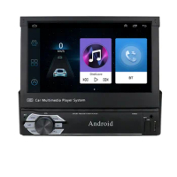 Android 10.0 Car Radio 7" Single 1 DIN Flip-up Car Radio Stereo GPS Wifi FM Player