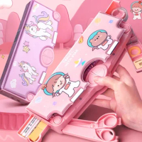 Stationery Kawaii Estuche Pencilcase Multifunction Pencil Cases Korean Supplies Cute Unicorn Case For Girls Box School Trousse