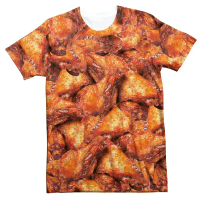 Ayam Goreng Pizza Makanan T Shirt Untuk Lelaki Tart TelurT-Shirt Grafik Tacos Wanita Tops Street 3