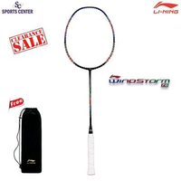 Clear Sale Raket Badminton Lining Windstorm 76 AYPT135 Black Navy Orange