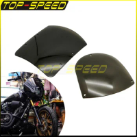 2pcs Replacement Windshield Motorcycle Quarter Fairing Wind Screen for Harley Dyna Street Bob FXDT Sportster XL 883 1200 Custom