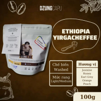 Cà phê Ethiopia Yirgacheffe G1 - gói 100g - Sơ chế Ướt - DzungCapu Specialty Coffee 【Deal hot]】 【Đan