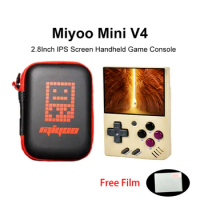 Miyoo Mini V4 Free Film Retro Handheld Game Console 2.8Inch IPS Screen Video Game Console Linux Syst