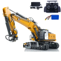 CUT K970-301S 1/14 3-Arm Hydraulic RC Excavator Painted Finished Digger Remote Controller Trucks Vehicle Sound Light Model Toys