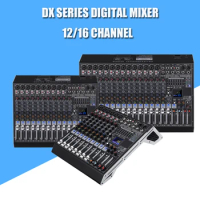 Shenndare DX Mixer Professional Audio Mixer 12/16 Channel DJ Sound Recording Audio Mixer 99 DSP Digital Mixing Console Stage
