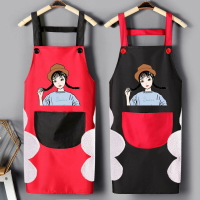 圍裙家用廚房網紅同款防水防油可愛日式女2021新款夏季薄款男士用