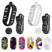For Insta360 GO3 Silicone Case Protector LensCap Cover Decorative Sticker With Lanyard Anti-loss Cooling Frame Camera Accessory