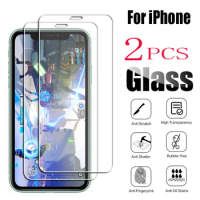 2PCS Tempered Glass For Apple iPhone 13 Pro Max mini 12 SE (2020) 11 XR Xs 8 Plus X 7 6S 6 13Pro Film Screen Protector Cover
