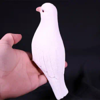 Appearing Vanishing Dove Performing Imitation Pigeon Dove Magic Tricks Rubber Mentalism Fake Living Dove Magicans