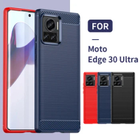 For Cover Moto Edge 30 Ultra Case For Moto Edge 30 Ultra X Capas Carbon Fiber TPU Soft Case Motorola Moto Edge 30 Ultra Fundas