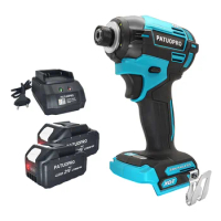 1/4-Inch Hex Brushless Compact Impact Driver Electric Cordless Screwdriver 4-Speed Handheld Power Tool For Makita 18V Battery