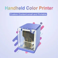 Handheld Printer Portable Mini Inkjet Printer Color Barcode Printer 1200 pi with Ink Cartridge APP for Customized Text #R40