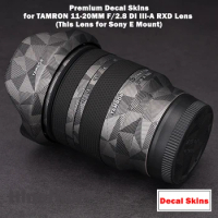 Tamron 11-20 F2.8 Lens Premium Decal Skin for TAMRON 11-20MM F/2.8 DI III-A RXD for Sony E Mount Lens Cover Film Vinyl Sticker