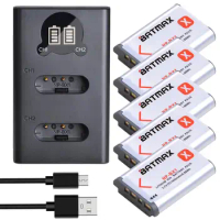 Batmax NP-BX1 1860mAh Battery+LED USB Dual Charger for Sony ZV-1 DSC-RX100 DSC-WX500 HX300 WX300 HDR AS100v AS200V AS15 AS30V