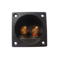 兩位方形音響接線盒純銅線柱 2 3 4 5 6.5寸卡空箱體音箱空箱用