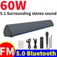 Wireless TV Computer Bluetooth Speaker Home Theater 3D Stereo Sound System Karaoke Subwoofer FM Music Center sound bar
