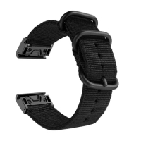 26mm Nylon Quick Easy fit Watchband for Garmin Enduro / Tactix Delta Smart Wrist Band Strap for Descent MK1 MK2 MK2i Bracelet