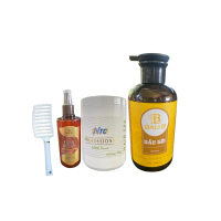 Dầu gội thảo dược Bali giảm rụng tóc , hấp dầu hương hoa NTC, xịt dương lưu phục hồi Bali kèm lượt g