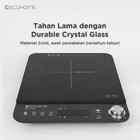 Ecohome Kompor Induksi Low Watt Induction Cooker Kompor Listrik Hitam