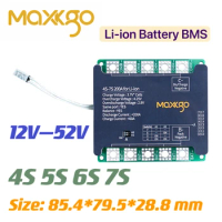 7S BMS 5S 6S 4S 100A 120A 150A 200A 18650 BMS Lithiunm IIon Battery 12V 24V Protection Board Same Port with Balanced |MKBMS